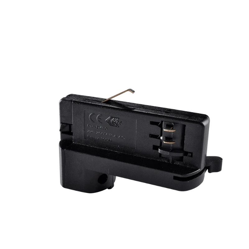 Powergear Onderdeel | 3-fasen rails adapter DALI 1 Circuit Zwart | PRO-D480-B