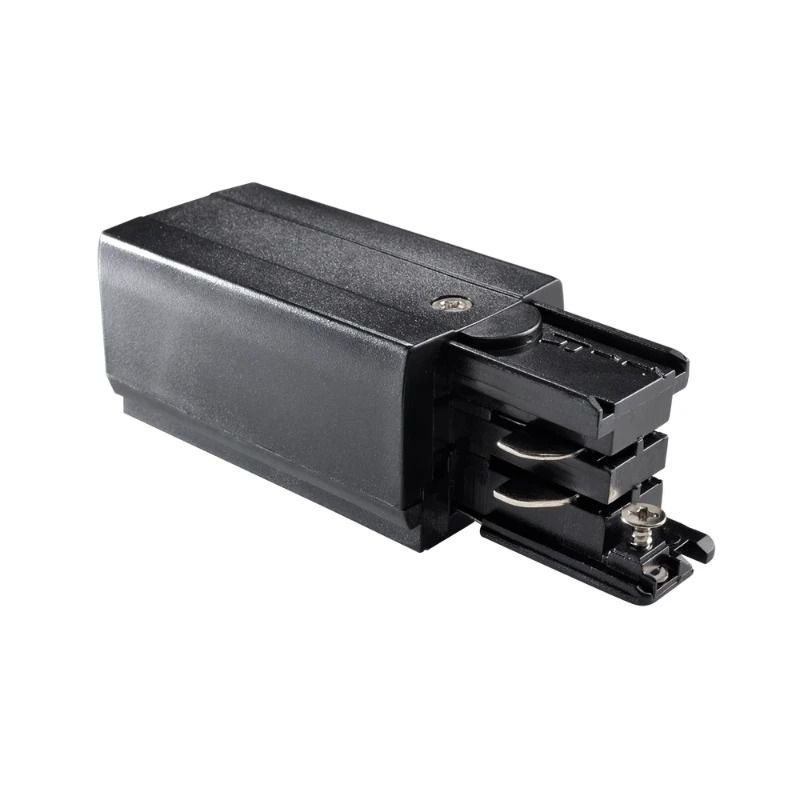 Powergear Onderdeel | 3-fasen rails Connector Rechts DALI 1 Circuit Zwart | PRO-D431 R-B