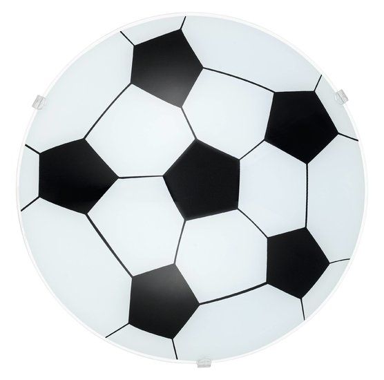 EGLO 87284 Plafondlamp Voetbal zwart-wit