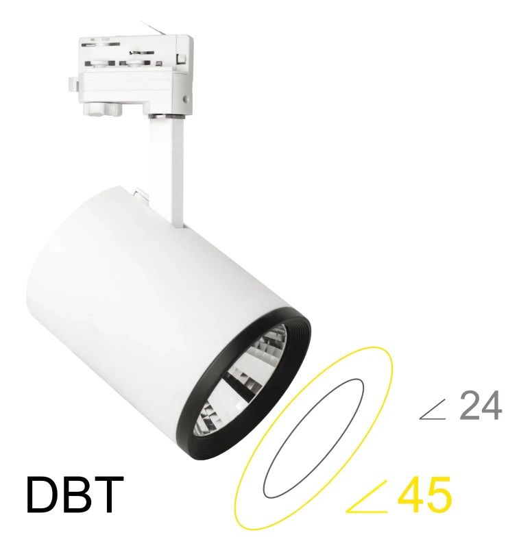 Megaman LED 3-fase spot | 37W 3000K 3300lm 830 | IP20 Wit
