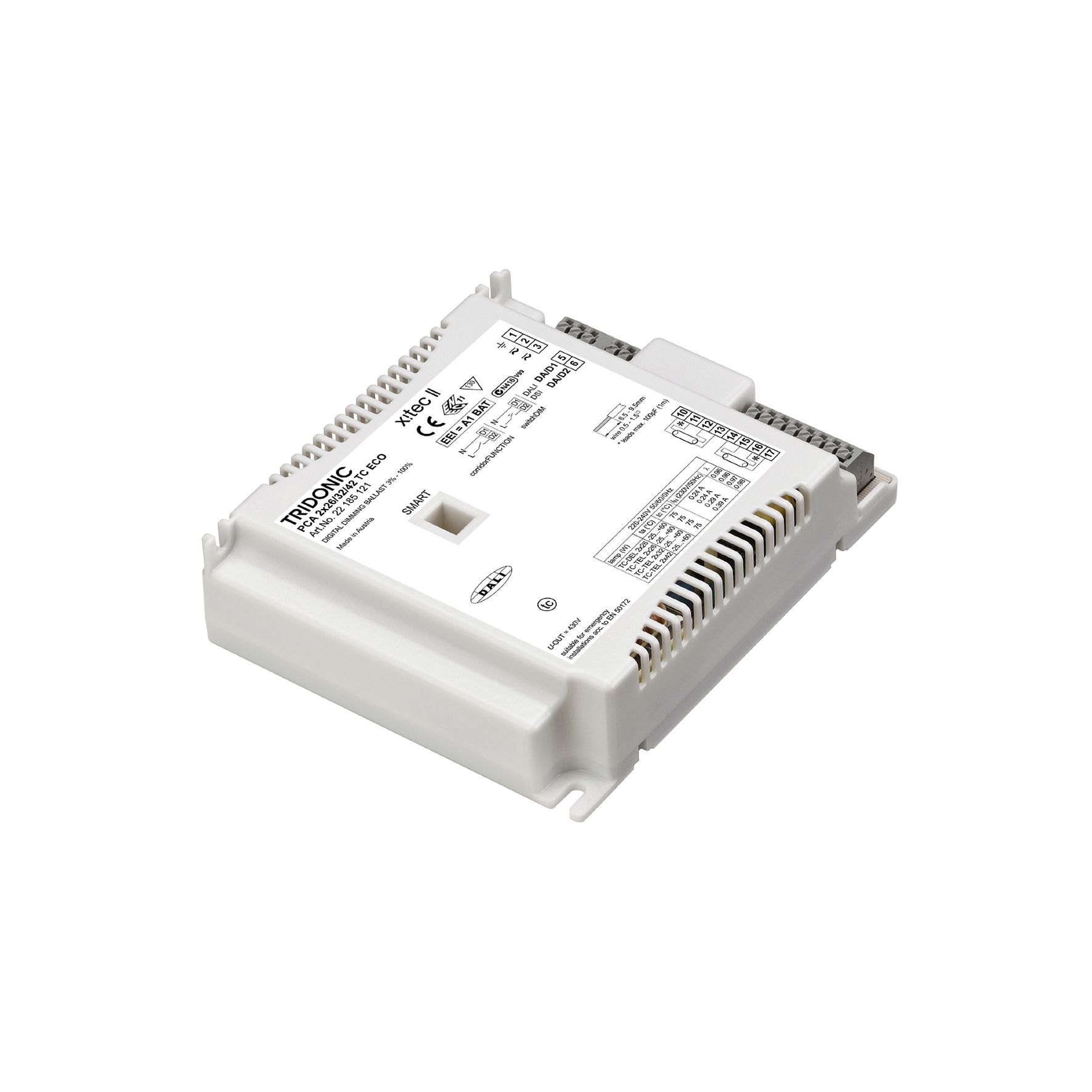 Tridonic 22185121 PCA ECO TC PCA ECO 2x26/32/42 TC PCA 2x26/32/42 TC ECO x!tec II