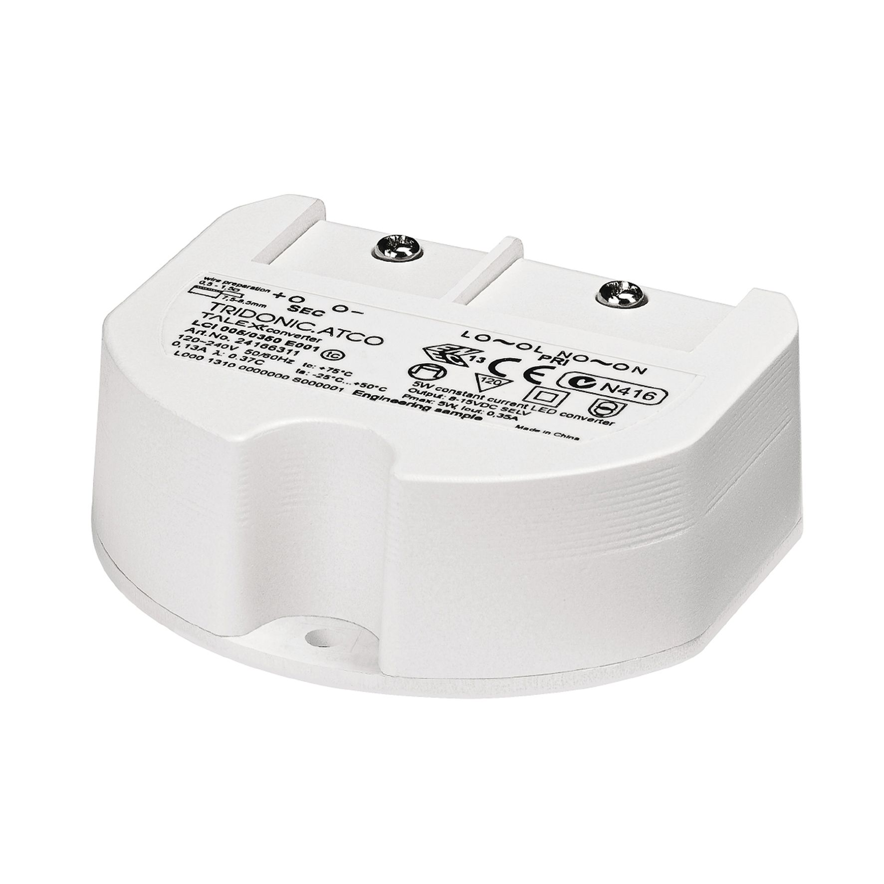 Tridonic 24166311 LCI E020 LCI 005/0350 E020 120-240V LCI 005/0350 E020 120-240V