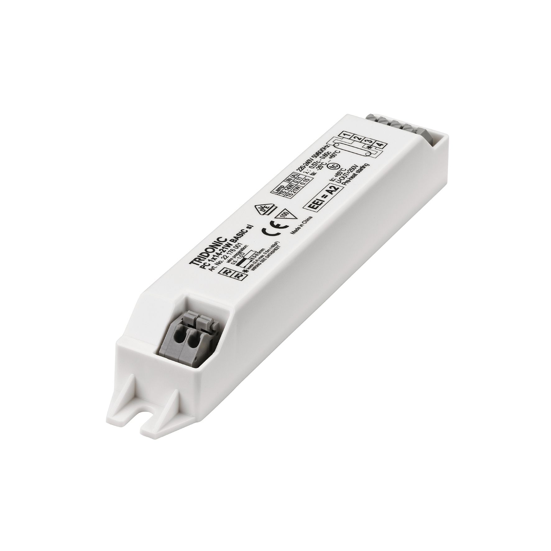 Tridonic 22176001 PC BASIC SL PC BASIC 1x14-21W SL PC BASIC 1x14-21W SL