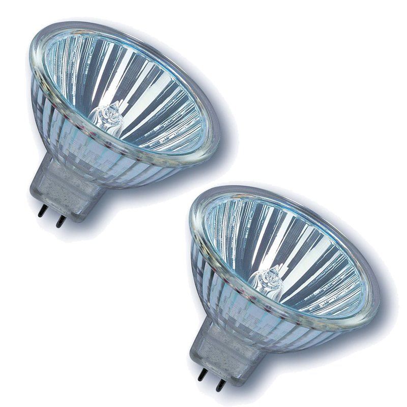 2X Osram Decostar | 44860 WFL GU5.3 20W 12V | 36D 50MM