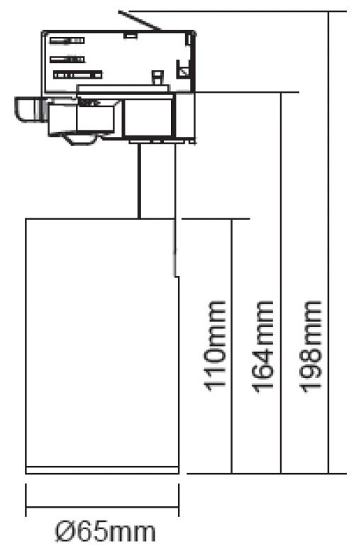 Megaman LED 3-fase spot | 24W 3000K 2100lm 830 | IP20 Wit