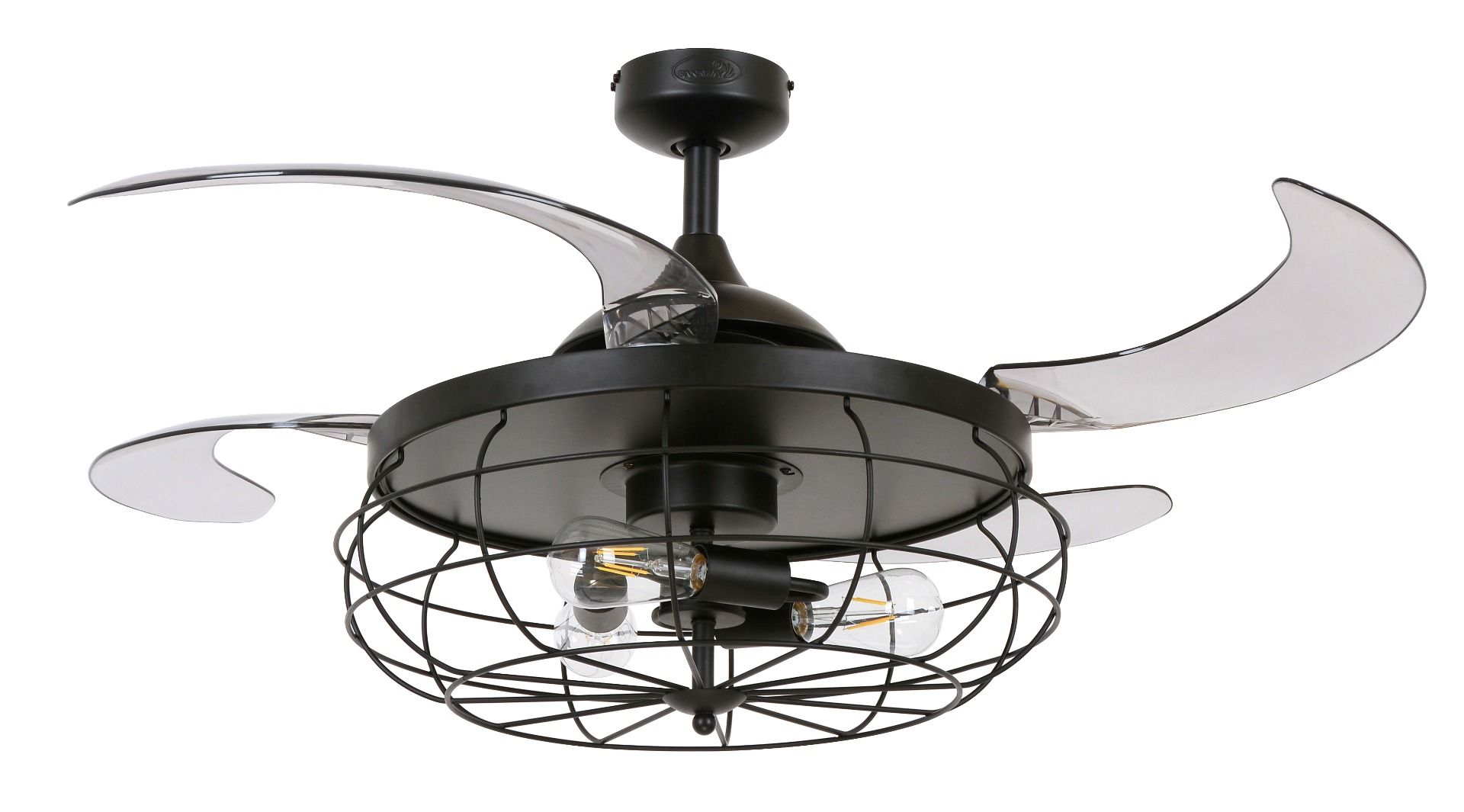 Beacon Fanaway Fanaway Industri Indoor Plafondventilator 121CM Mat Zwart (Incl. Verlichting)