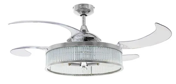Beacon Fanaway Fanaway Corbelle Indoor Plafondventilator 121CM Chroom (Incl. Verlichting) 212929
