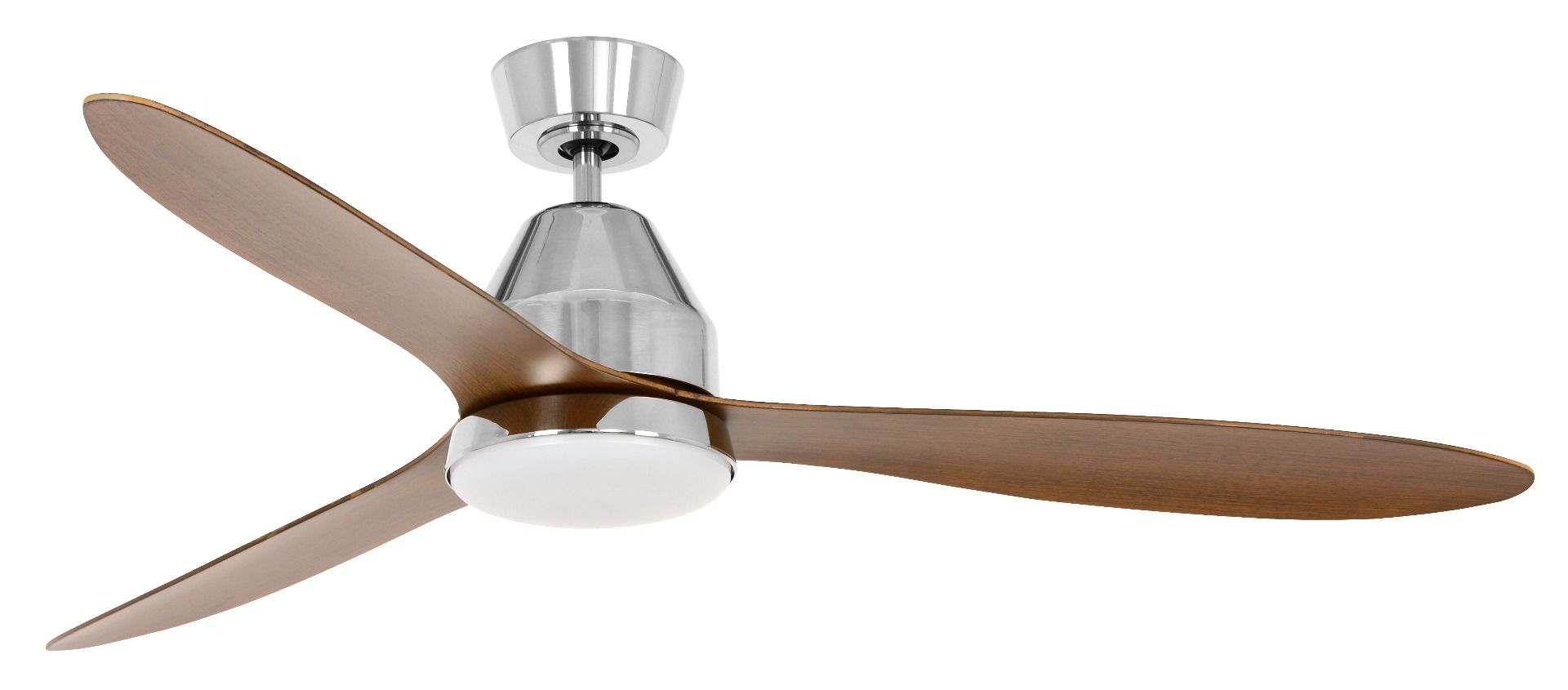 Beacon Lucci Air Whitehaven Indoor Plafondventilator 143CM Geborsteld Chroom (Incl. Verlichting)