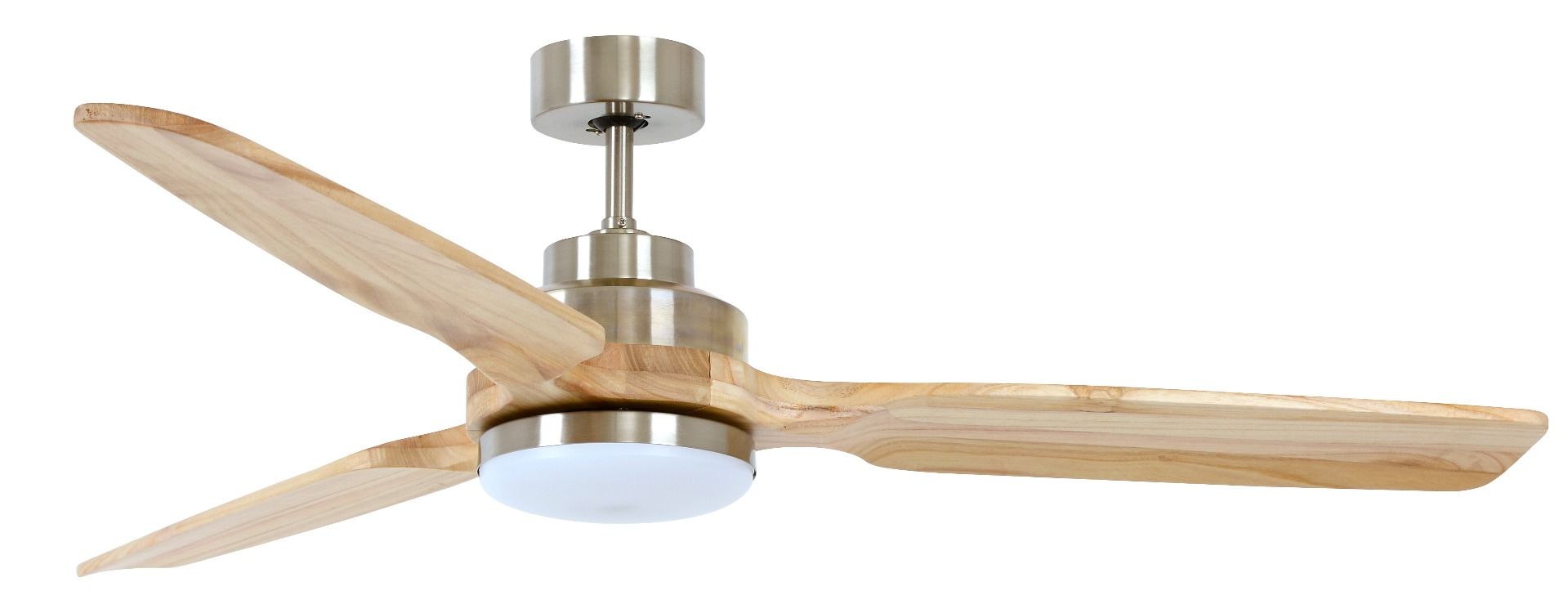 Beacon Lucci Air Shoalhaven Indoor Plafondventilator 142CM Geborsteld Chroom (incl. verlichting)