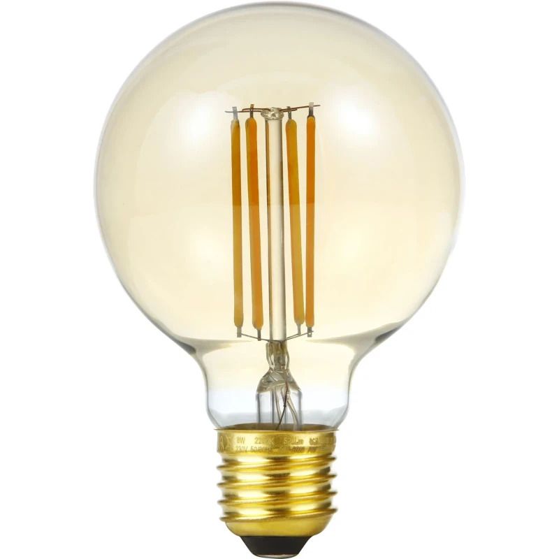 SPL E27 LED Globelamp | 8W Goud 2200K 220V/240V 922 | 360° Dimbaar