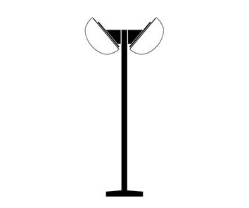 Performance in Lighting Lichtmast | CHIP MAST M2 ZWART | 117cm