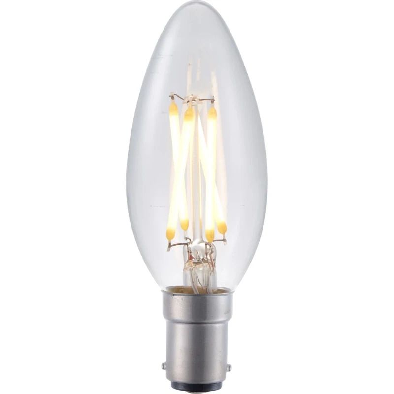 SPL BA15d LED Kaarslamp | 4W 2500K 220V/240V 925 | 360° Dimbaar