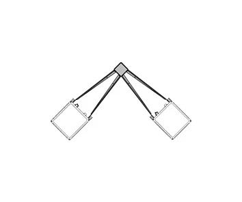 Performance in Lighting | SQUARE+2 PAALTOPBEUGEL DUBBEL 90° A0363/2-96 Ø60-76MM | 14111396