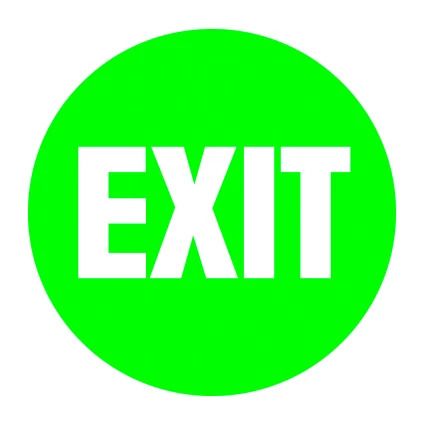 Performance in Lighting Noodverlichting Pictogram | DROP 28 PICTOGRAM EXIT-Pictogram uitgang | 008357