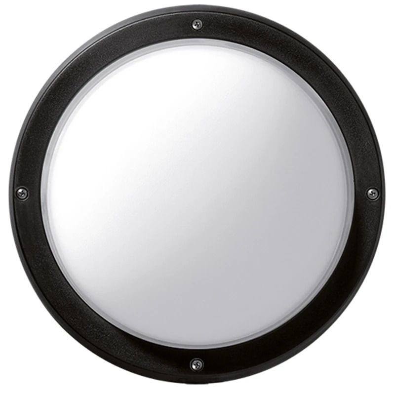 Performance in Lighting LED Opbouwarmatuur Ø293mm | 1X E27 Max 23W  | IP44 Zwart