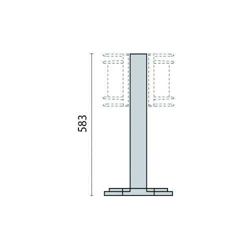 Performance in Lighting Lichtmast | NIKKO+MAST 21 H550 GRIJS-Mast 21 583 mm | 58cm