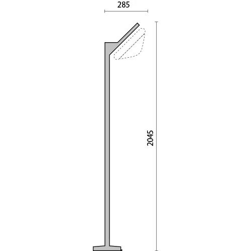 Performance in Lighting Lichtmast | SUPERDELTA MAST 33 M1 | 204cm
