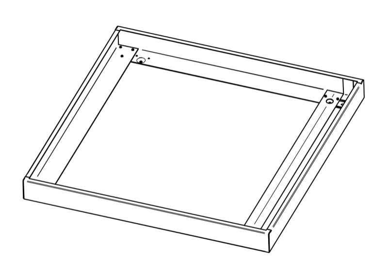 Performance in Lighting Onderdeel | PLATO OPBOUW FRAME 625X625MM (DUITS)-Opbouwframe | 86256010