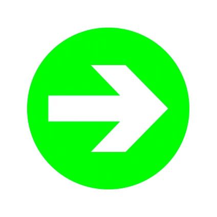 Performance in Lighting Noodverlichting Pictogram | DROP 22 PICTOGRAM PIJL-Pictogram richting | 008342