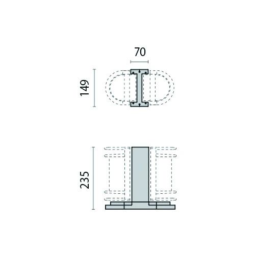 Performance in Lighting Lichtmast | NIKKO+MAST 21 H200 ANTRACIET-Mast 21 235 mm | 24cm