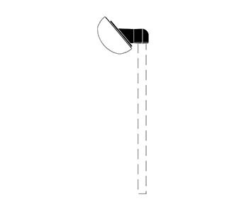 Performance in Lighting | CHIP HOEKBEUGEL 42MM MAST ZWART-Mastopzetstuk 42 mm 40° | 000800