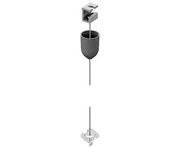 Performance in Lighting Onderdeel | OTR SUSP KIT 1,5M CABLE 9000-KIT2-1,5-G-Plafondbeugel, schroefsluiting | 310777