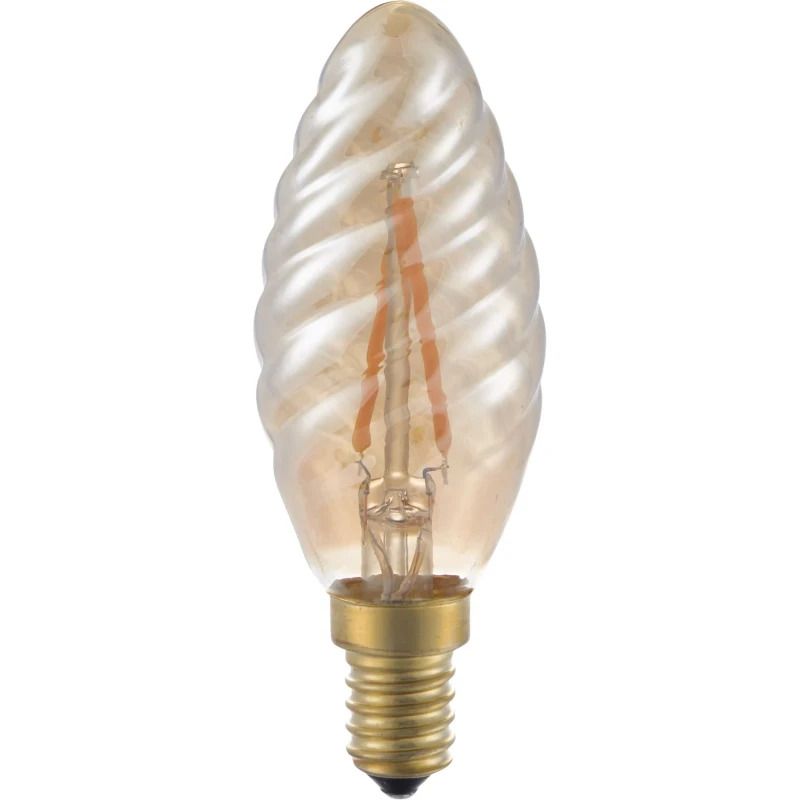 SPL E14 LED Kaarslamp | 2W Goud 2500K 220V/240V 825 | 360° Dimbaar