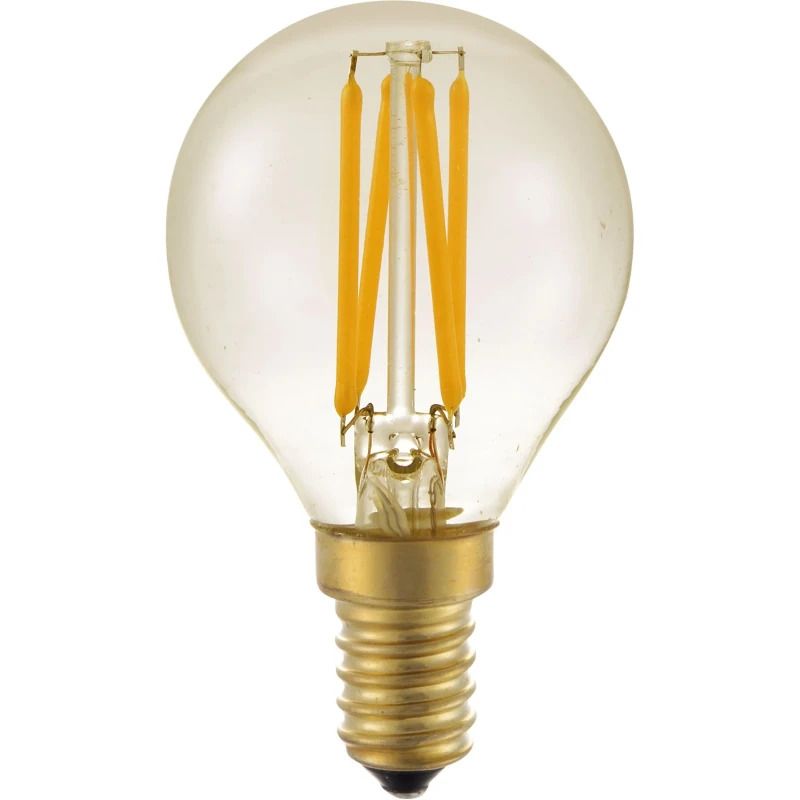 SPL E14 LED Kogellamp | 4W Goud 2200K 220V/240V 922 | 360° Dimbaar