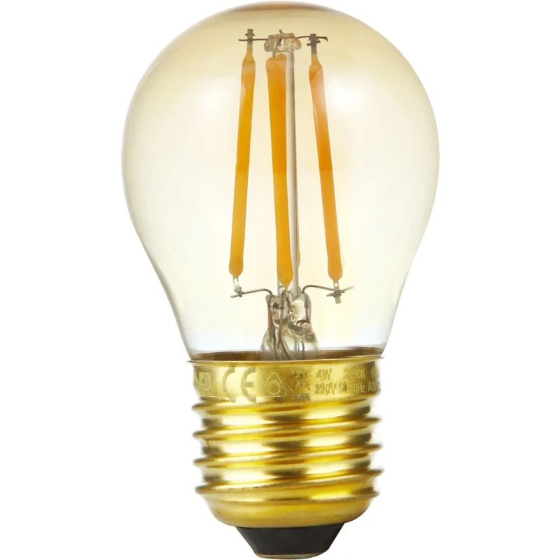 SPL E27 LED Kogellamp | 4W Goud 2200K 220V/240V 922 | 360° Dimbaar