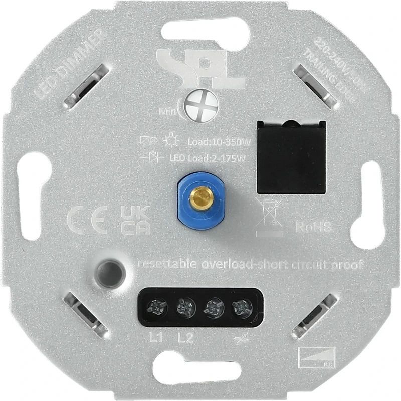 SPL Dimmer Switch Leading/Trailing edge LED 2-175W/halo-gloeilamp 10-350W