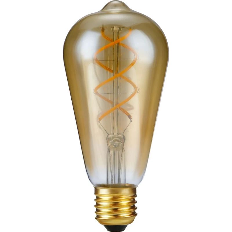 SPL E27 LED Edison Lamp | 5W Goud 2000K 220V/240V 820 | 360° Ø64mm Dimbaar