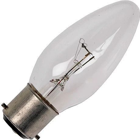 Schiefer Ba22d Kaars Gloeilamp | 40W 2700K 350lm 235V | Dimbaar