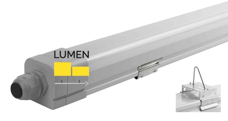 Megaman LED Montagebalk| 33W 4000K 2300Lm/4000Lm | 840 IP66 | HAGON