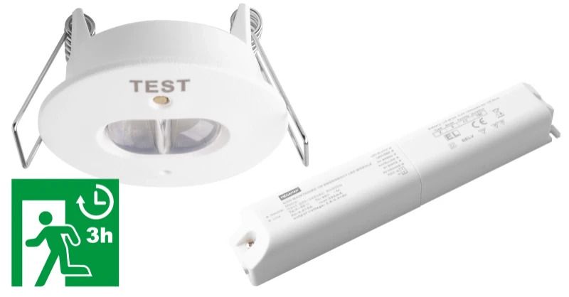 Megaman LED Noodverlichtingsarmatuur | 1.8W 6000K 120lm | IP20 Inbouw | MM10481