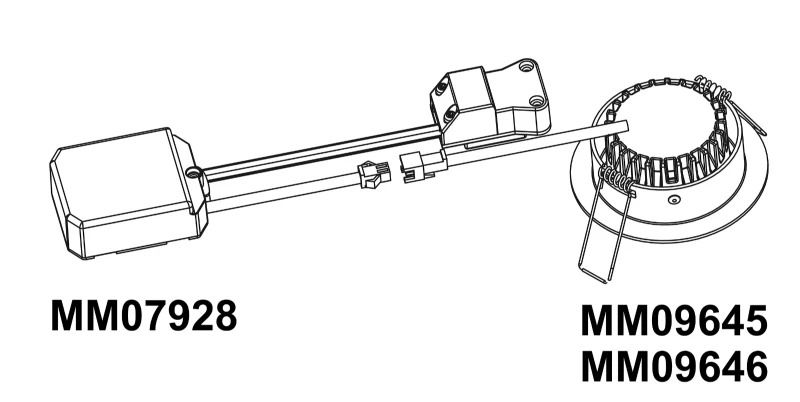 Megaman LED Downlighter Ø68mm | RICO DtW 6/50W RVS RA971800K/3000K 500lm 918/930 | IP44