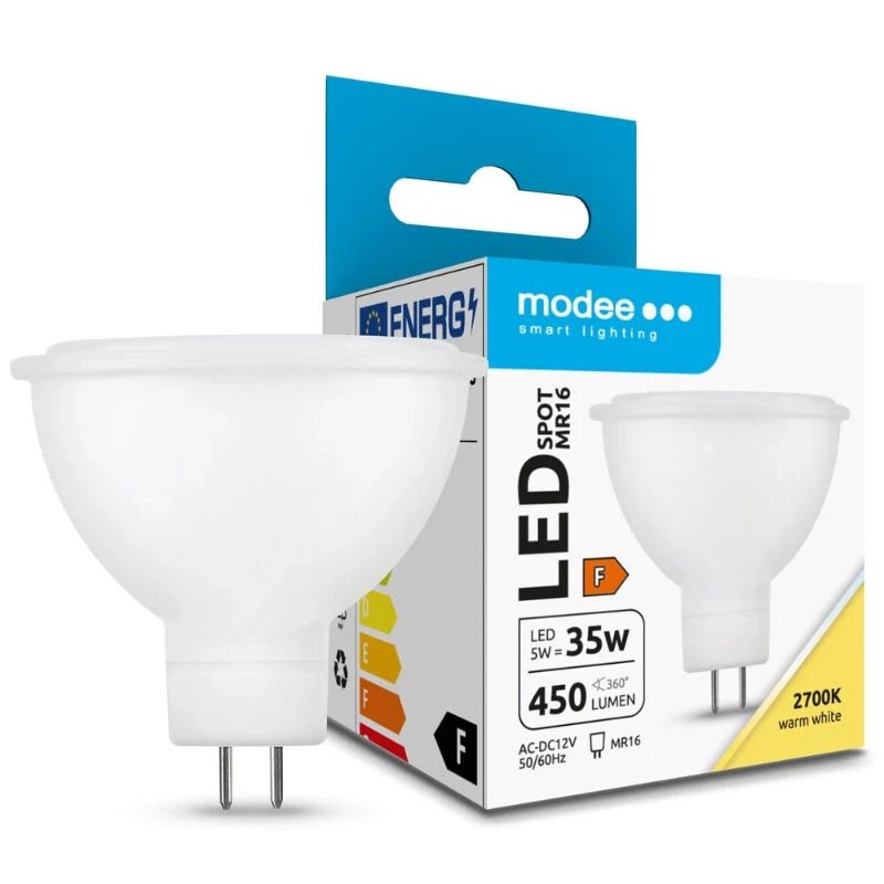 100x Modee LED Lamp GU5.3 | 5W 2700K 12V 827 450Lm | 100°