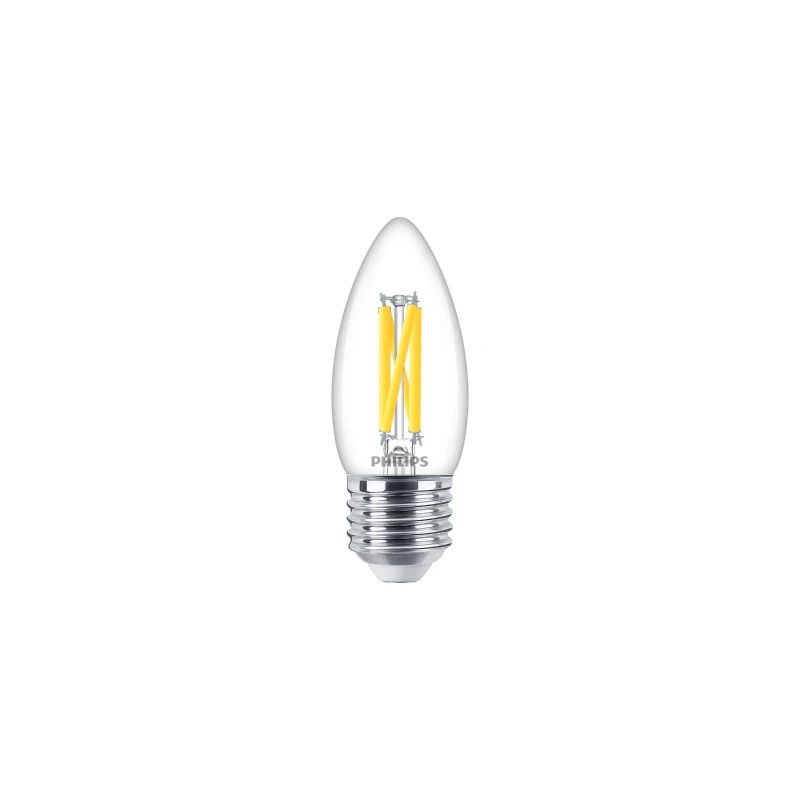 Philips E27 LED Kaarslamp | 3.4W 2200K/2700K 220V/240V 922/927 | 470lm Dimbaar
