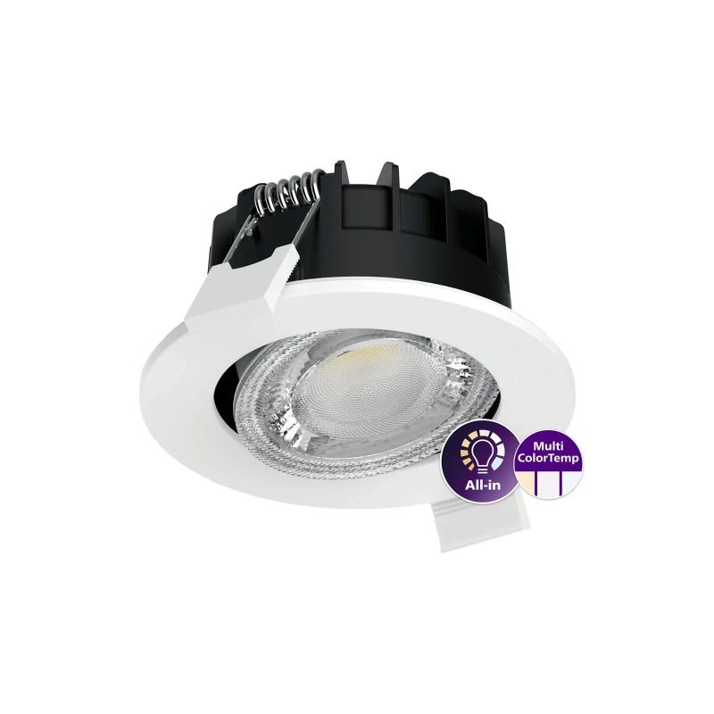 Philips LED Spot Ø68mm | 6W 2700K/4000K 550Lm IP65 | Dimbaar | Ledinaire Spot