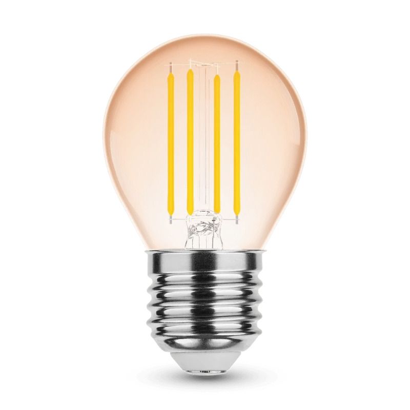 Modee LED Kogellamp E27 | 4W Amber 1800K 818 360Lm | 320°