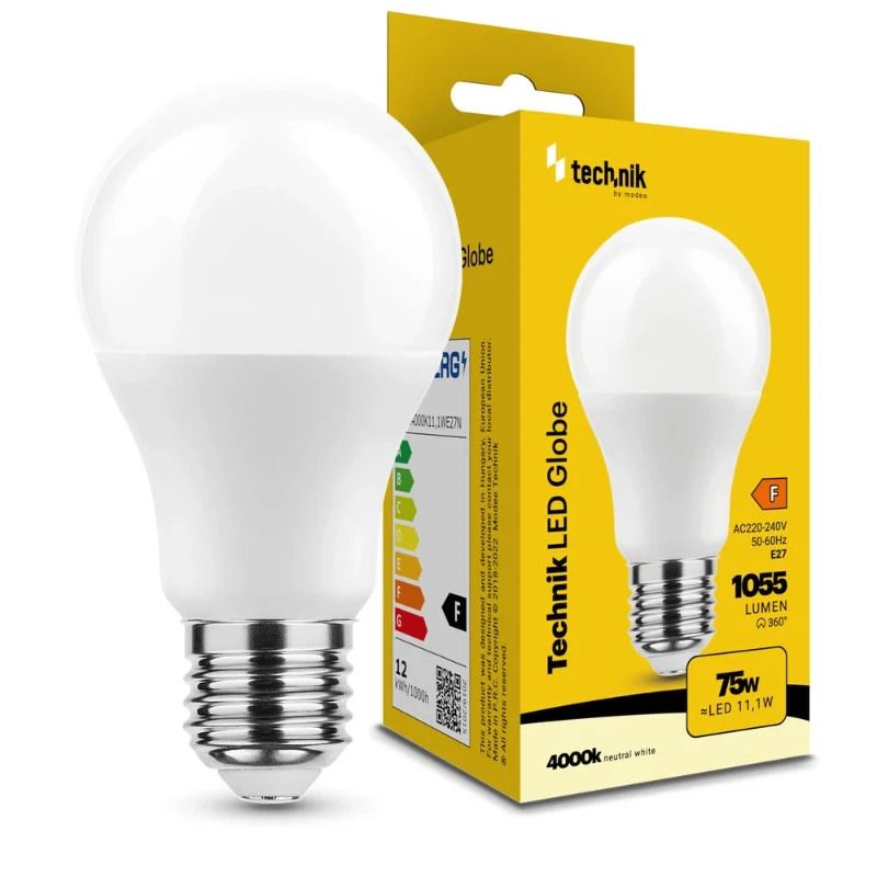 100x Technik LED Lamp E27 | 11.1W 4000K 840 1055Lm | 360°