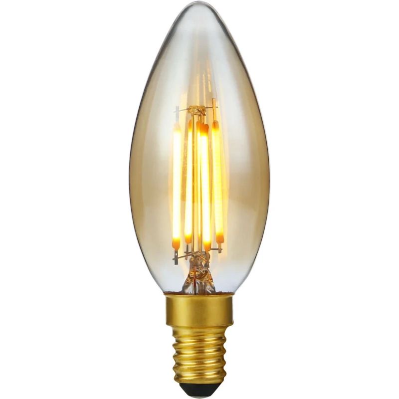SPL E14 LED Kaarslamp | 4W Goud 2200K 220V/240V 922 | 360° Dimbaar