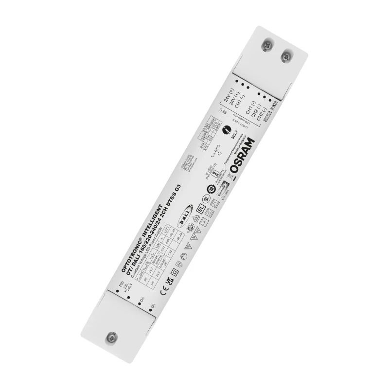 Osram LED Driver | CV Power supplies with DALI 160/220-240/ 24 2CH DT6/8 G3 | DALI Dimbaar IP20