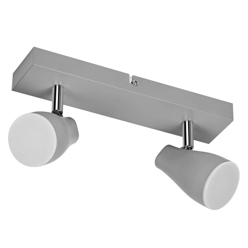 Ledvance LED Armatuur GU10 | LED SPOT PEAR GREY 2 x 4.3W 2700K GU10