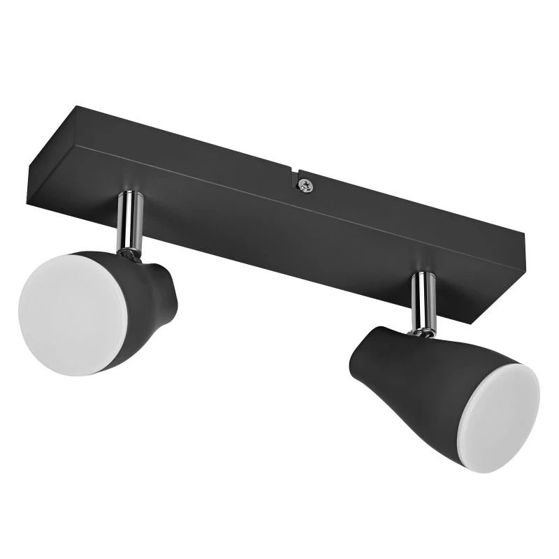 Ledvance LED Armatuur GU10 | LED SPOT PEAR BLACK 2 x 4.3W 2700K GU10