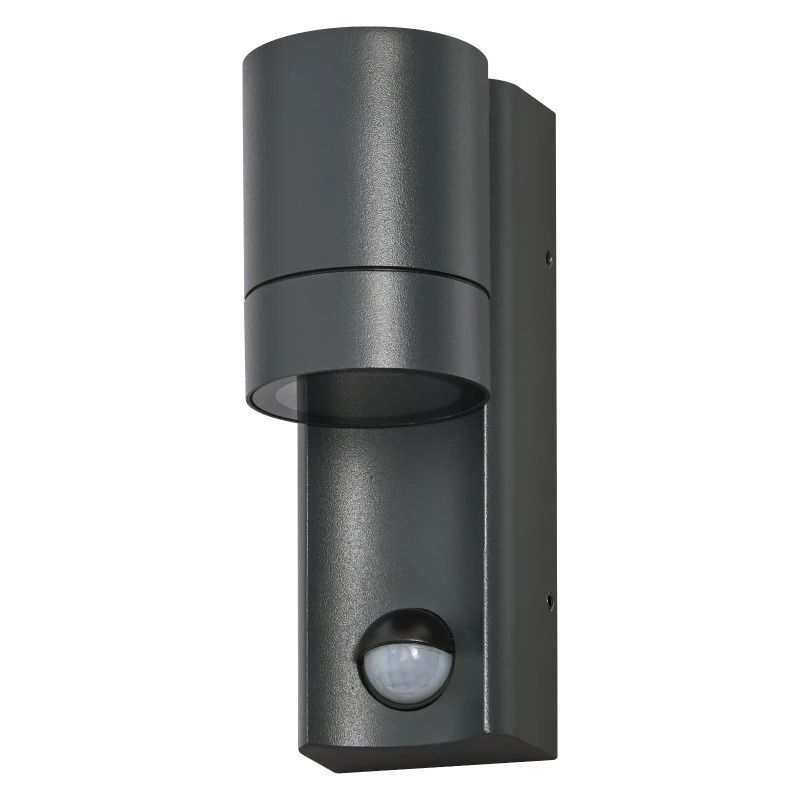 Ledvance LED Armatuur GU10 | ENDURA Classic IP65 GU10 Isidor Wall Sensor Dark Gray