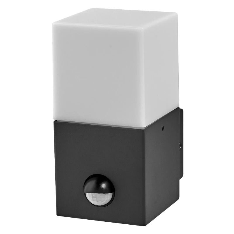 Ledvance LED Armatuur E27 | Endura Classic Figo Square Wall Sensor E27 Dark Gray