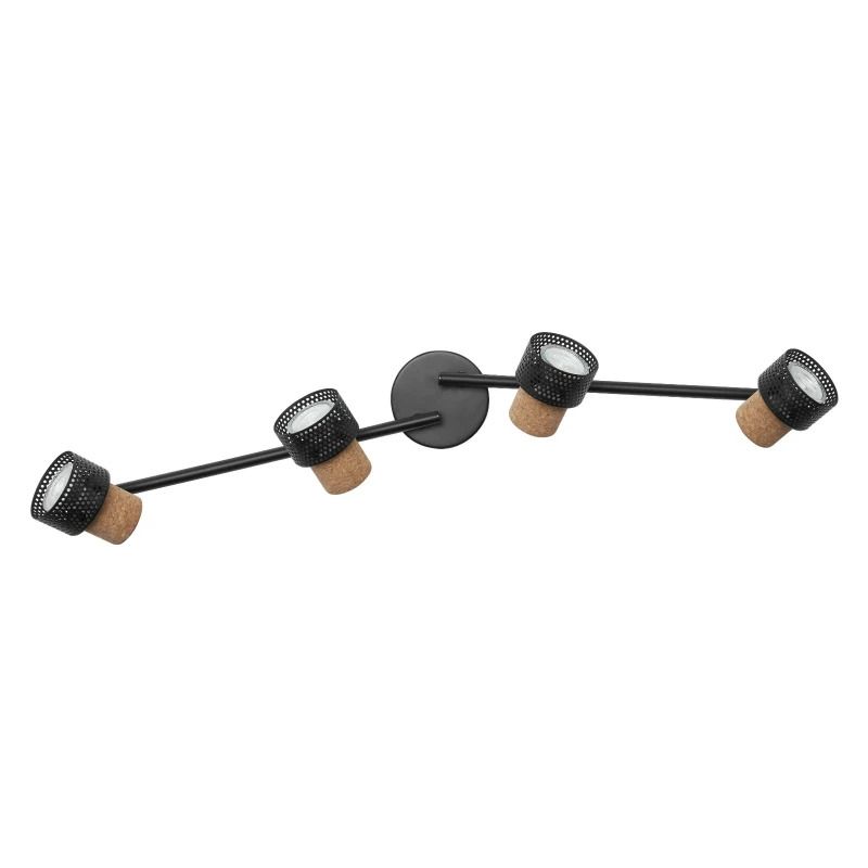 Ledvance LED Armatuur GU10 | DECOR SPOT CORK BLACK 4x3.4W 927 DIM