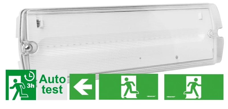 Megaman LED Noodverlichtingsarmatuur | 4.5W 6500K 150lm | IP65 Wandopbouw | MM11052