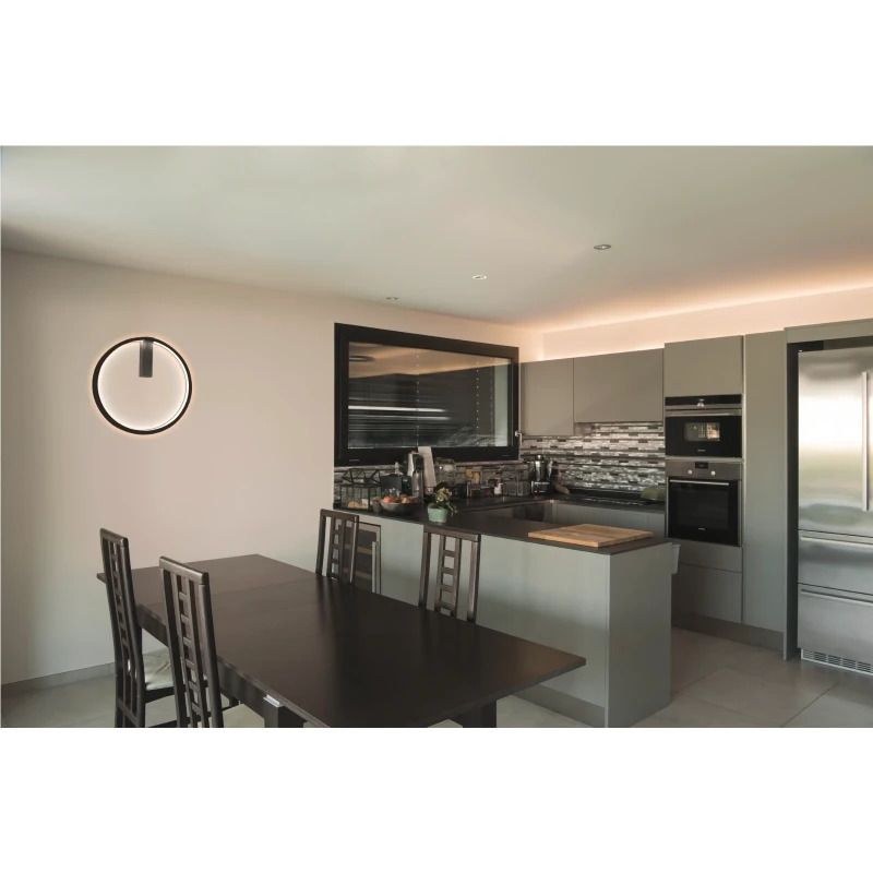 SLV LED Wandlamp | 24W 3000K/4000K 1430lm 930/940 | IP20 DALI Dimbaar Zwart | ONE