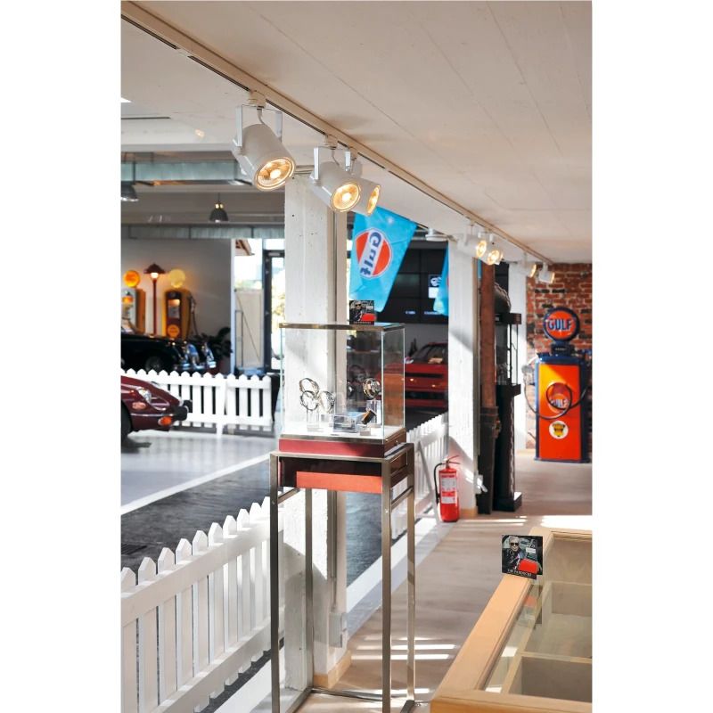 SLV 3-fase LED Rail Armatuur | 1X GU10 Max 17.5W IP20 | Dimbaar | EURO SPOT